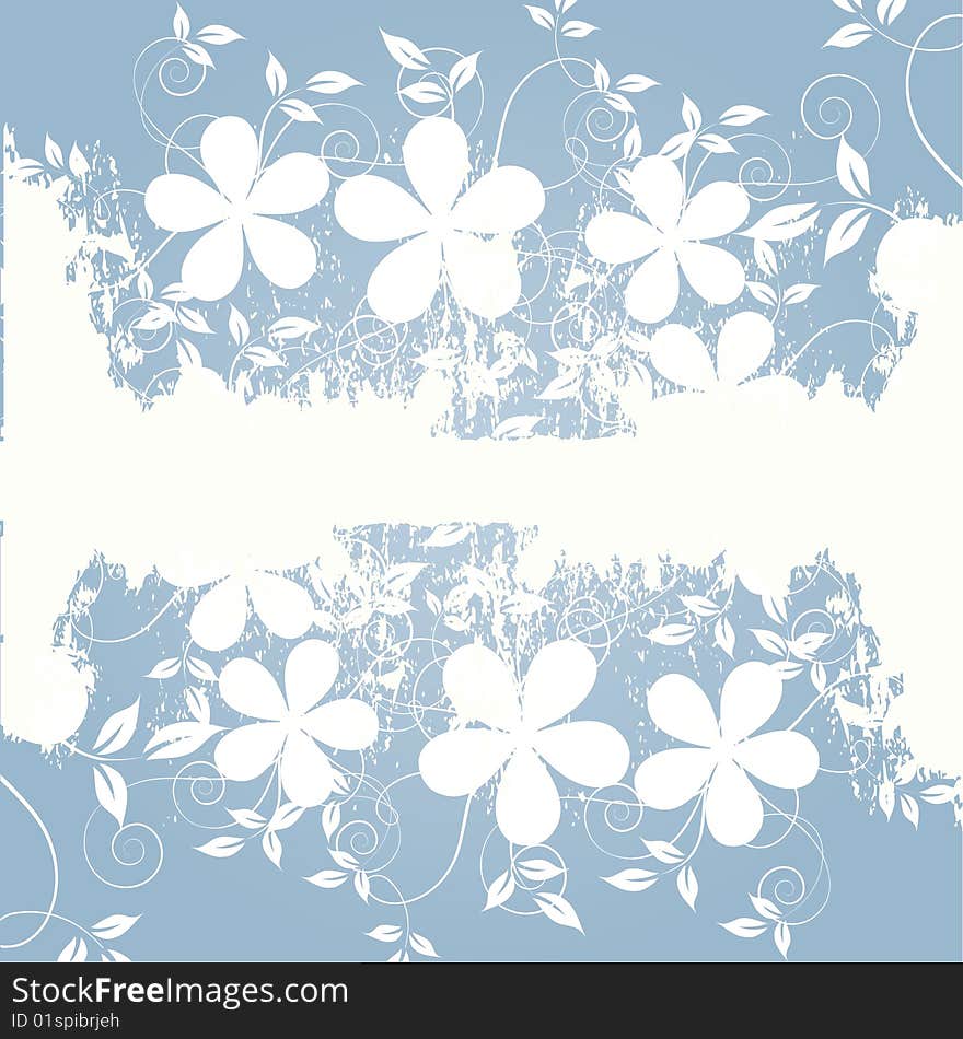 Abstract flowers background with place for your text