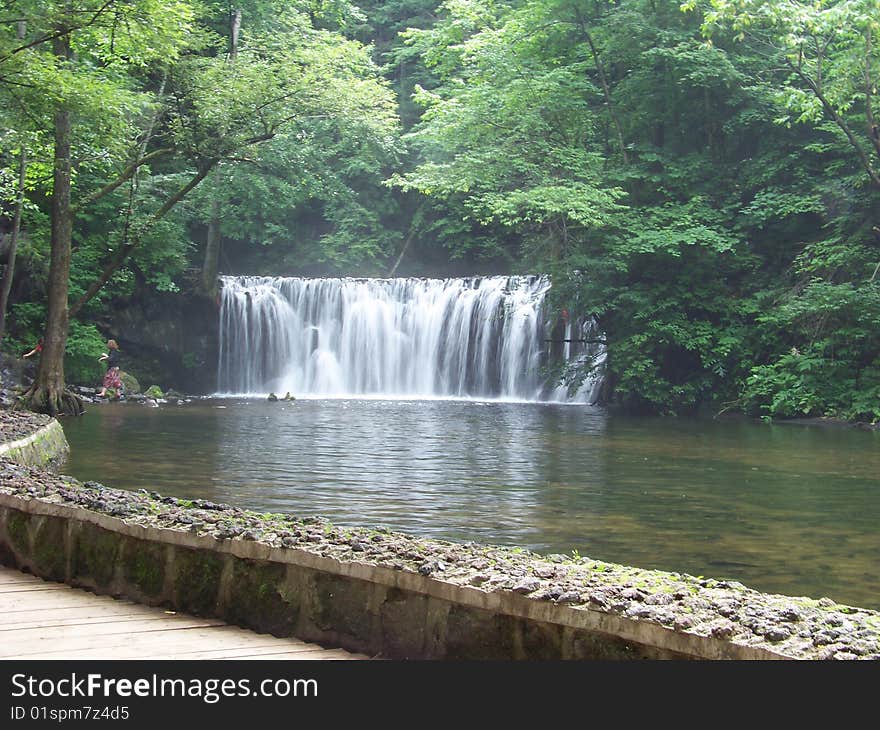 Diaoshuihu waterfall in longwan natural park