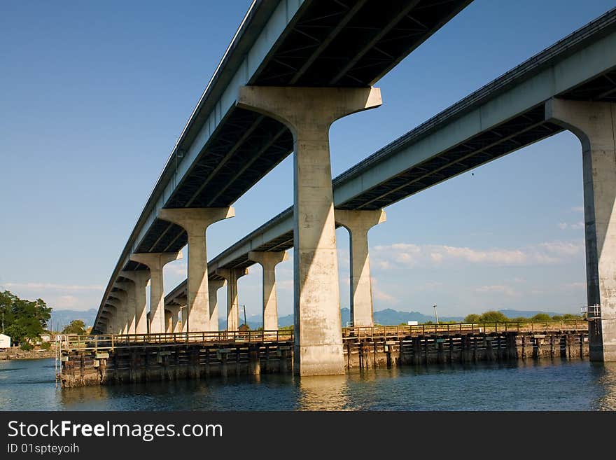 Bridge at Anacortes Island, Washington