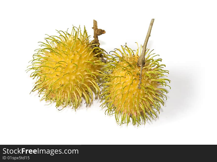 Exotic yellow rambutan, the tropical fruits. Exotic yellow rambutan, the tropical fruits