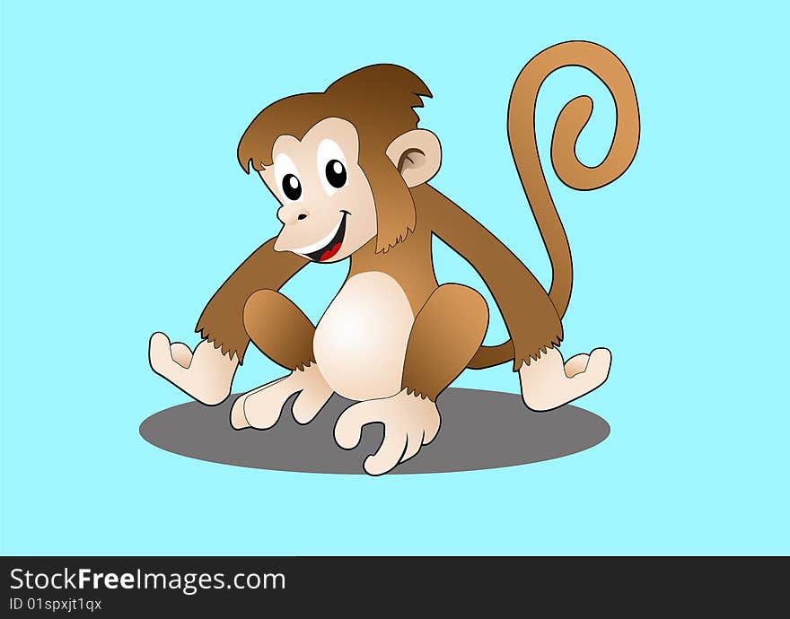 cute brown monkey