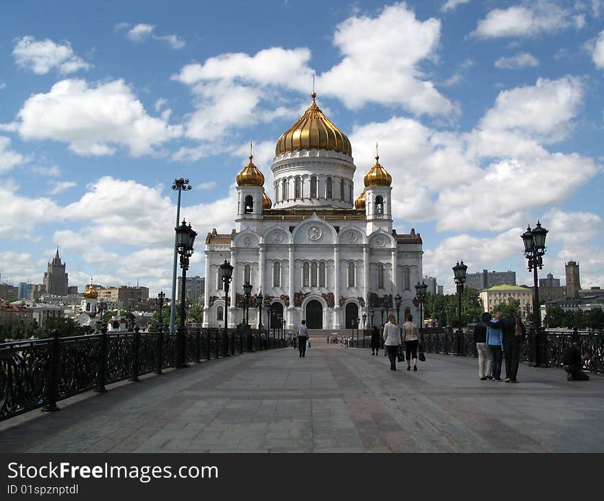 The Cathedral of Christ the Savior in Moscow, Russia