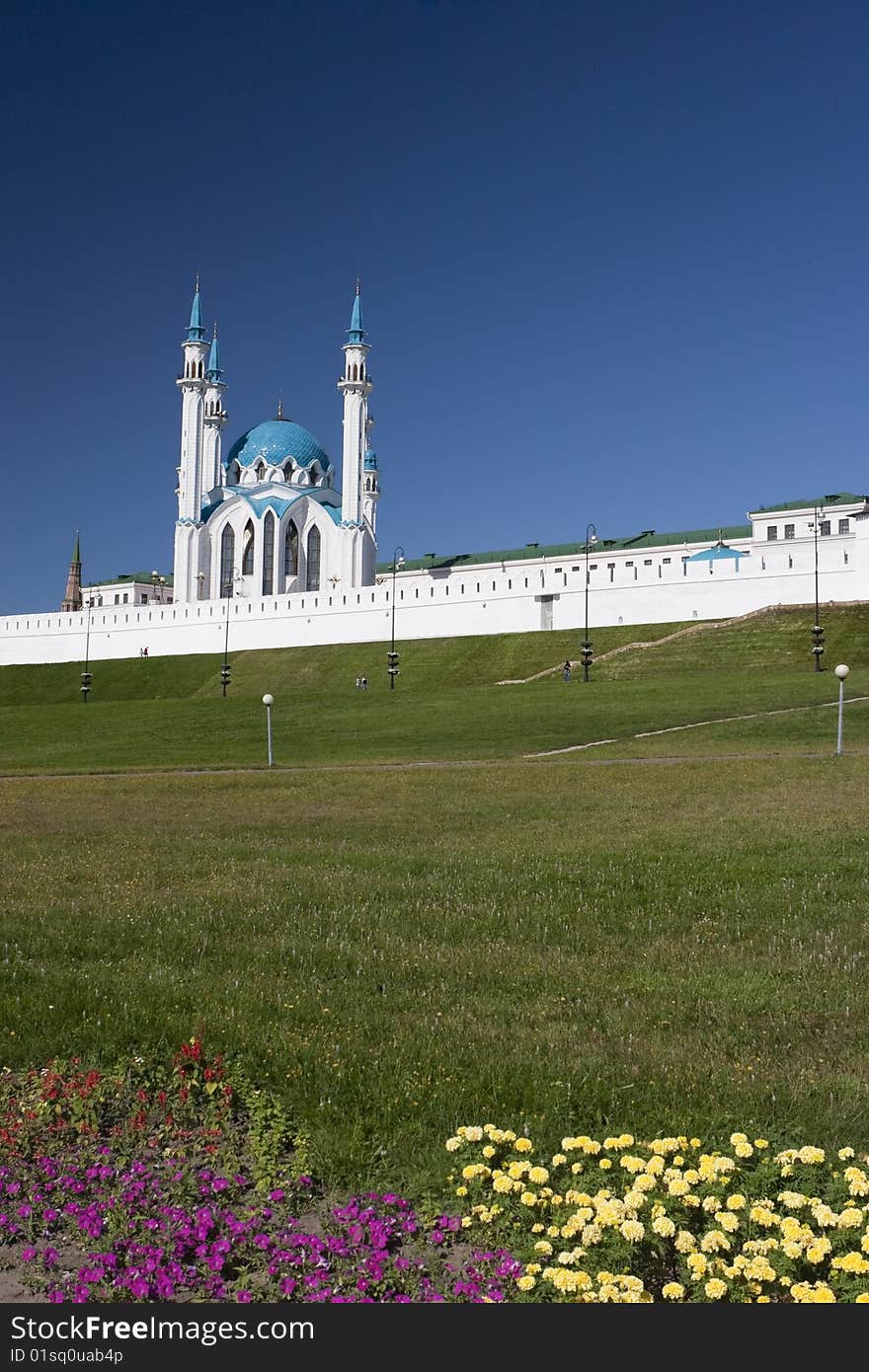 Qolsharif Mosque in Kazan city / Tatrstan symbol. Qolsharif Mosque in Kazan city / Tatrstan symbol