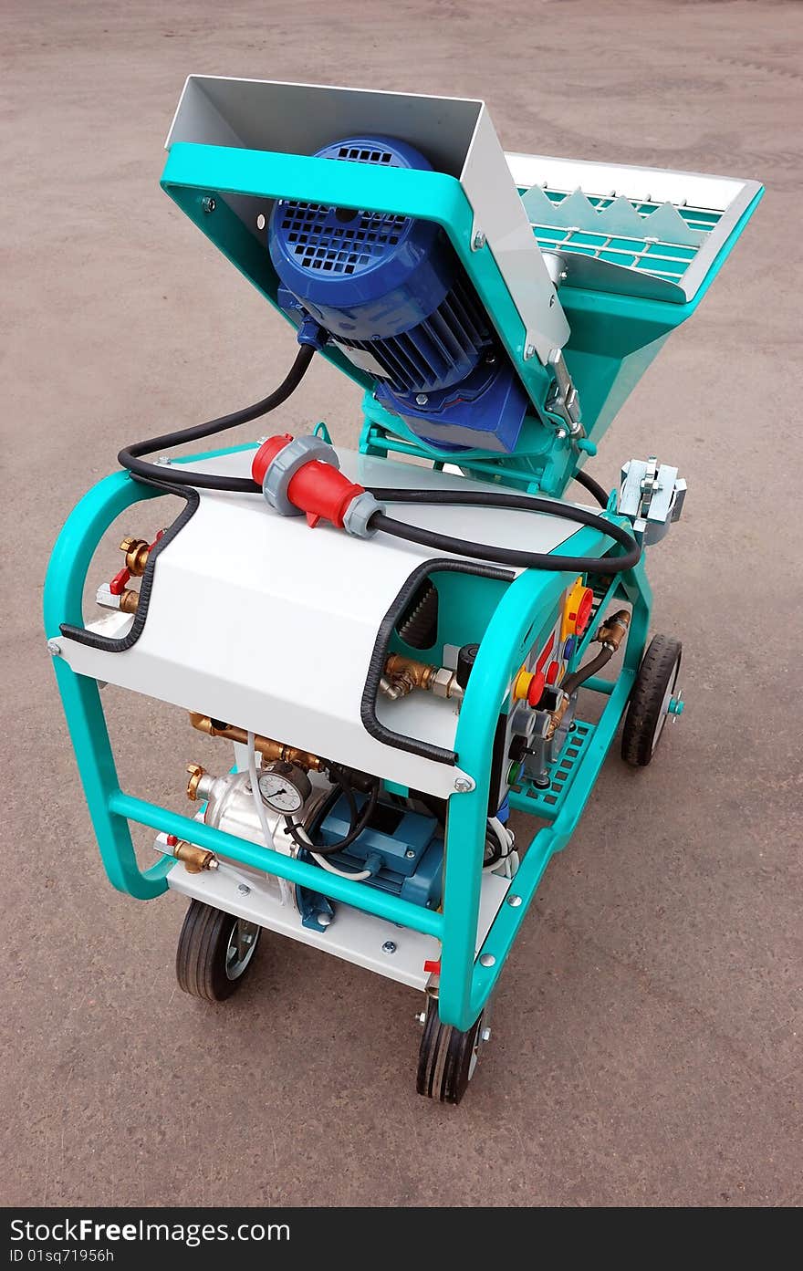 Mobile modern mini electric equipment for construction. Mobile modern mini electric equipment for construction