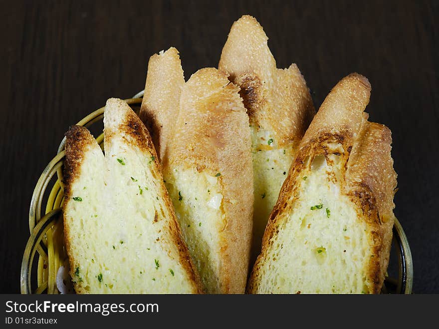 Garlic Bread with butter and herbs