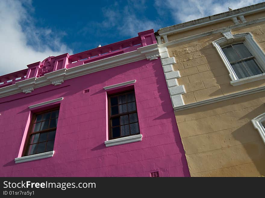 Colorful houses in Cape Town, South Africa. Colorful houses in Cape Town, South Africa