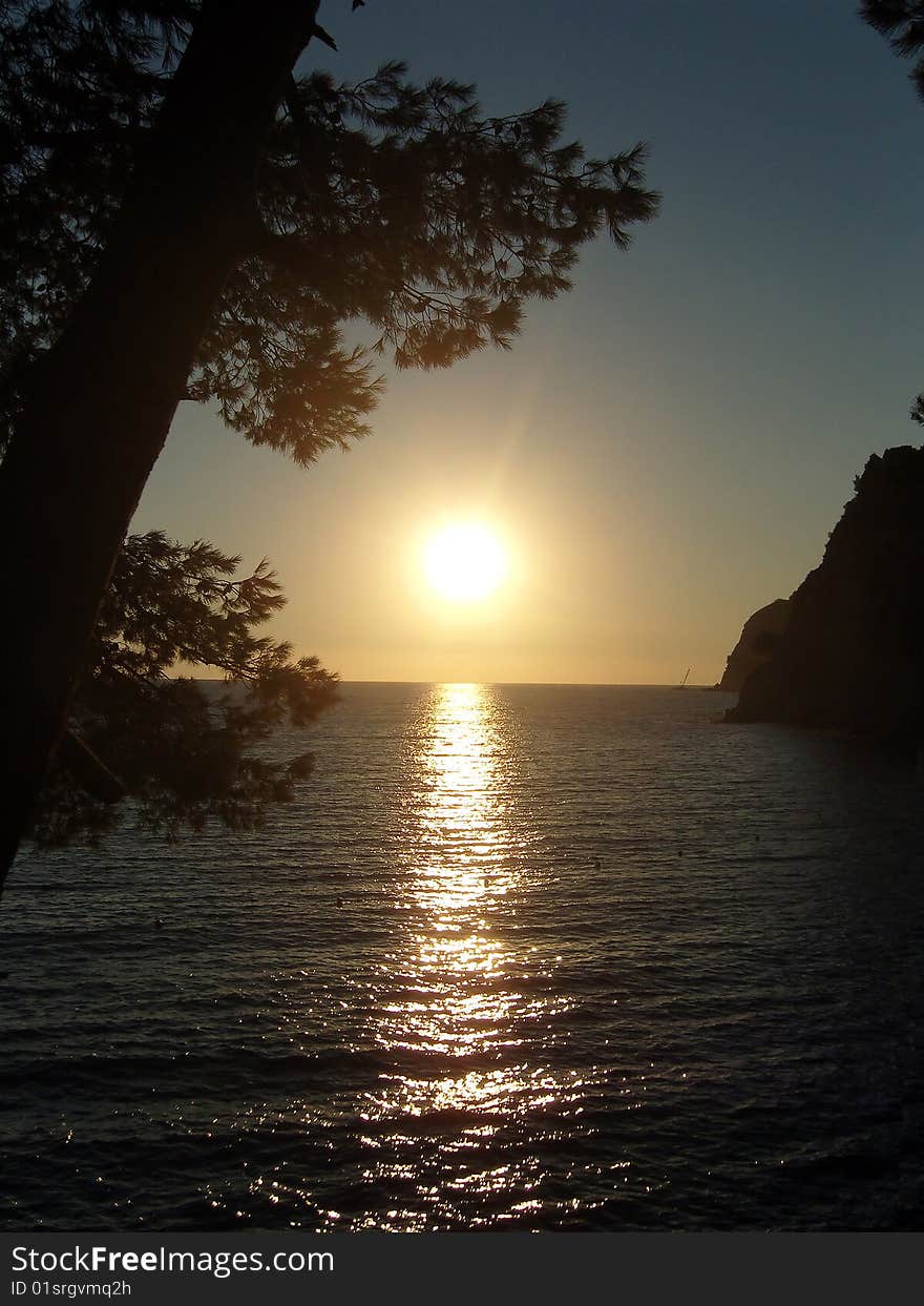 Petrovac,Adriatic coast of Montenegro,with beautiful nature.This is a moment in time,beautiful sunset,that I captured with my photocamera. Petrovac,Adriatic coast of Montenegro,with beautiful nature.This is a moment in time,beautiful sunset,that I captured with my photocamera...