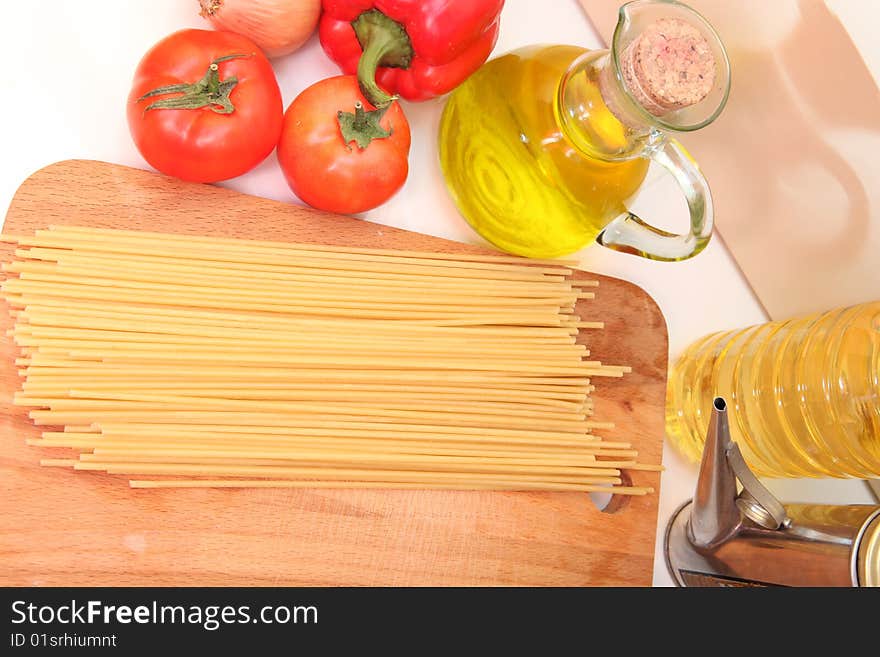 Cooking with italian ingredients closeup. Cooking with italian ingredients closeup