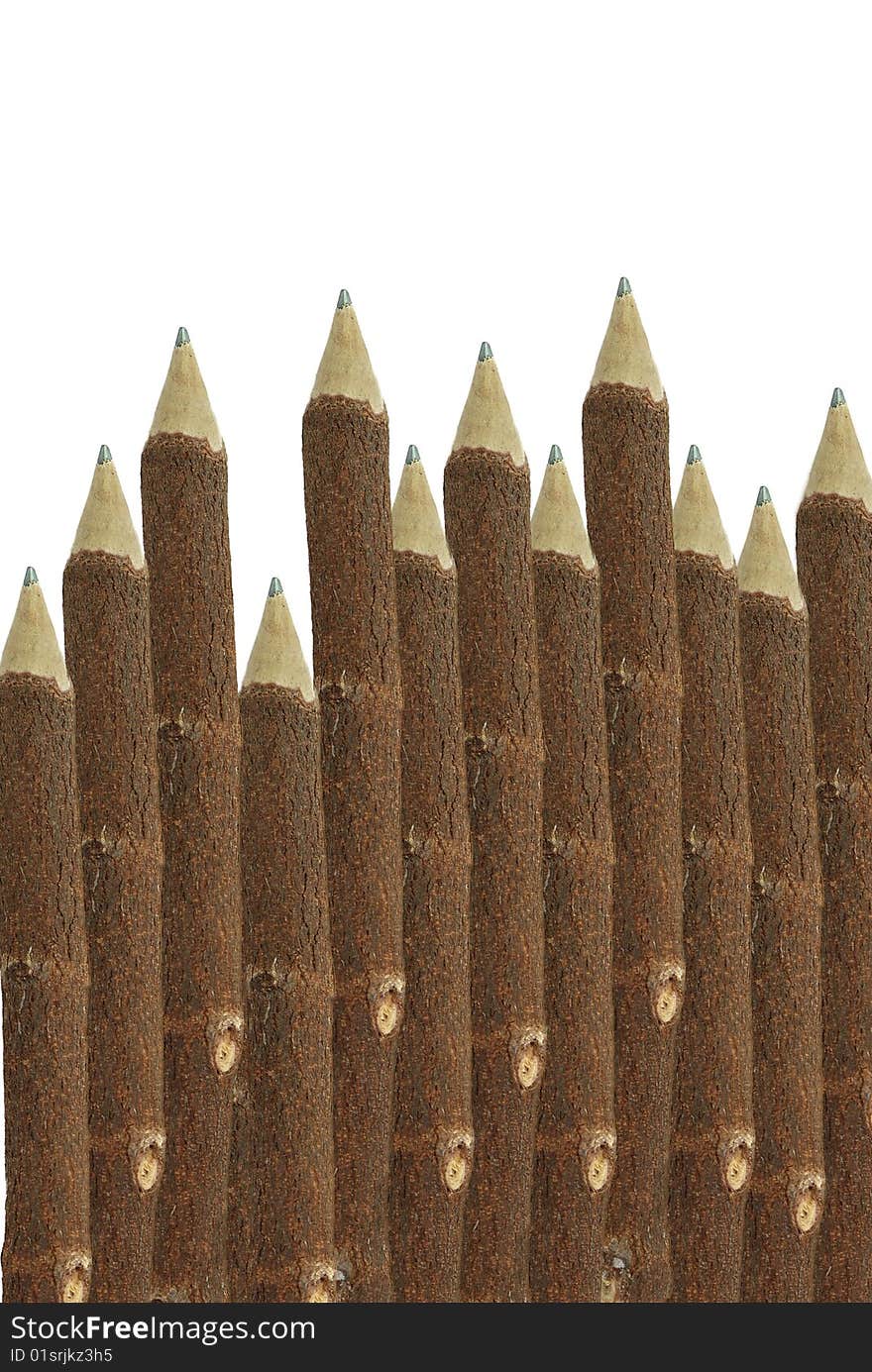 Wooden pencils