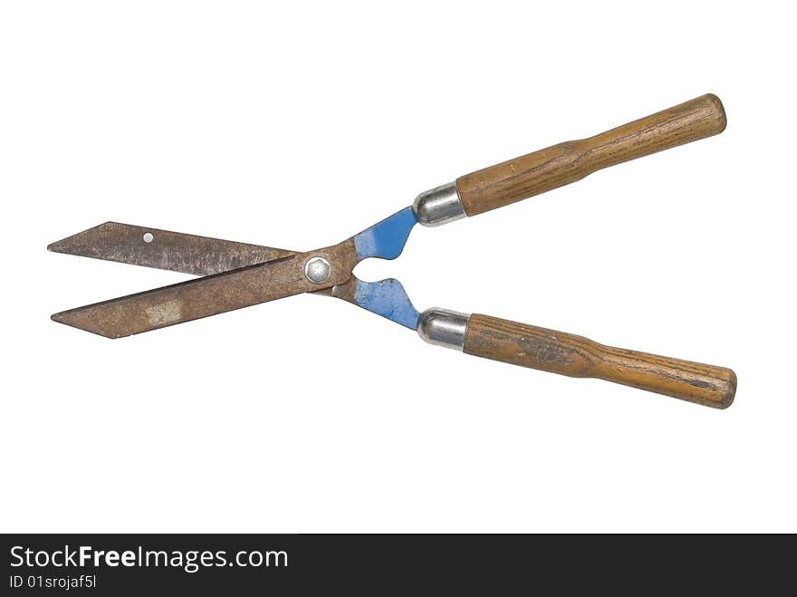 Garden Hedge Trimmers shot on white background