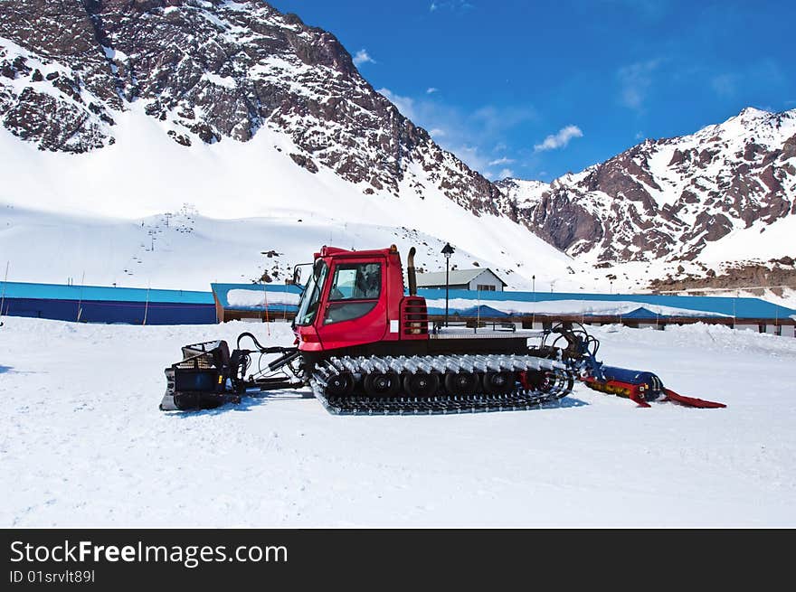 Red snowcat