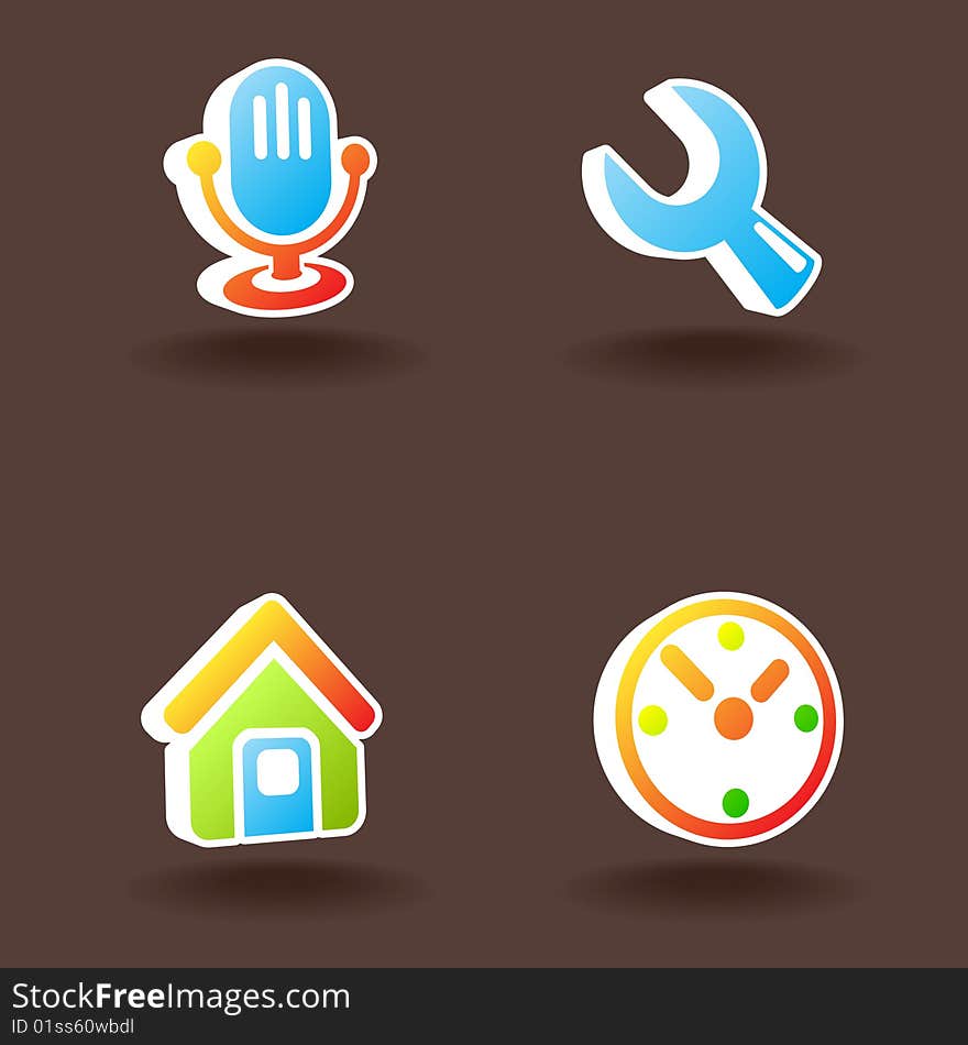 Vector web icons. Set 5.