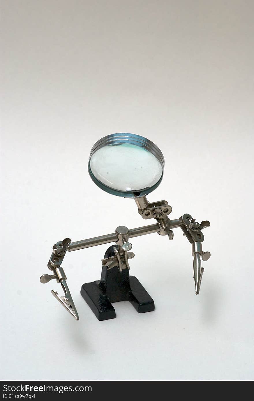 Sad magnifying glass, Loupe robot