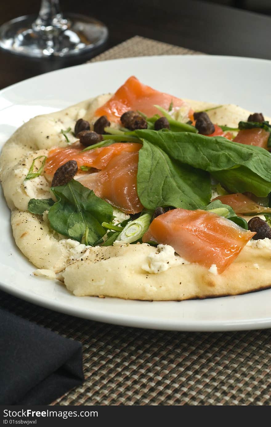 Handmade Salmon Pizza