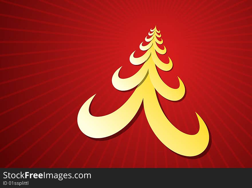 Vector illustration of Christmas Tree