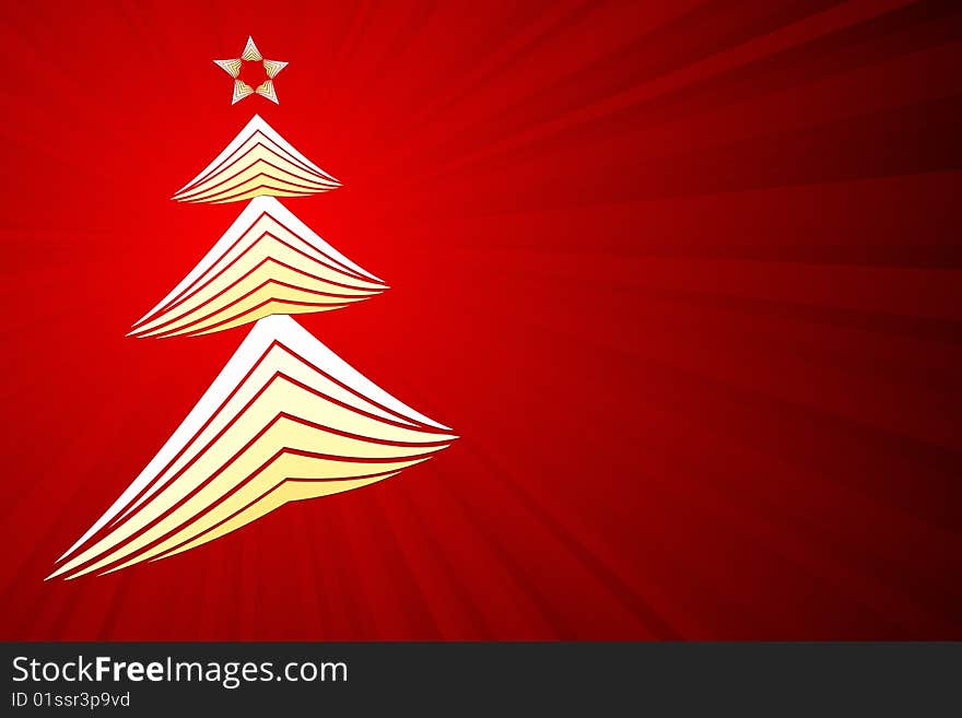 Vector illustration of Christmas Tree