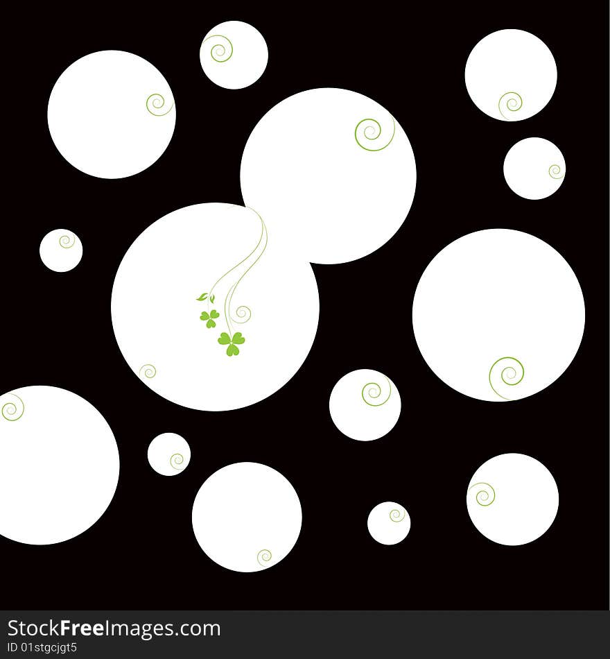 Abstract background with nature symbol. vector image