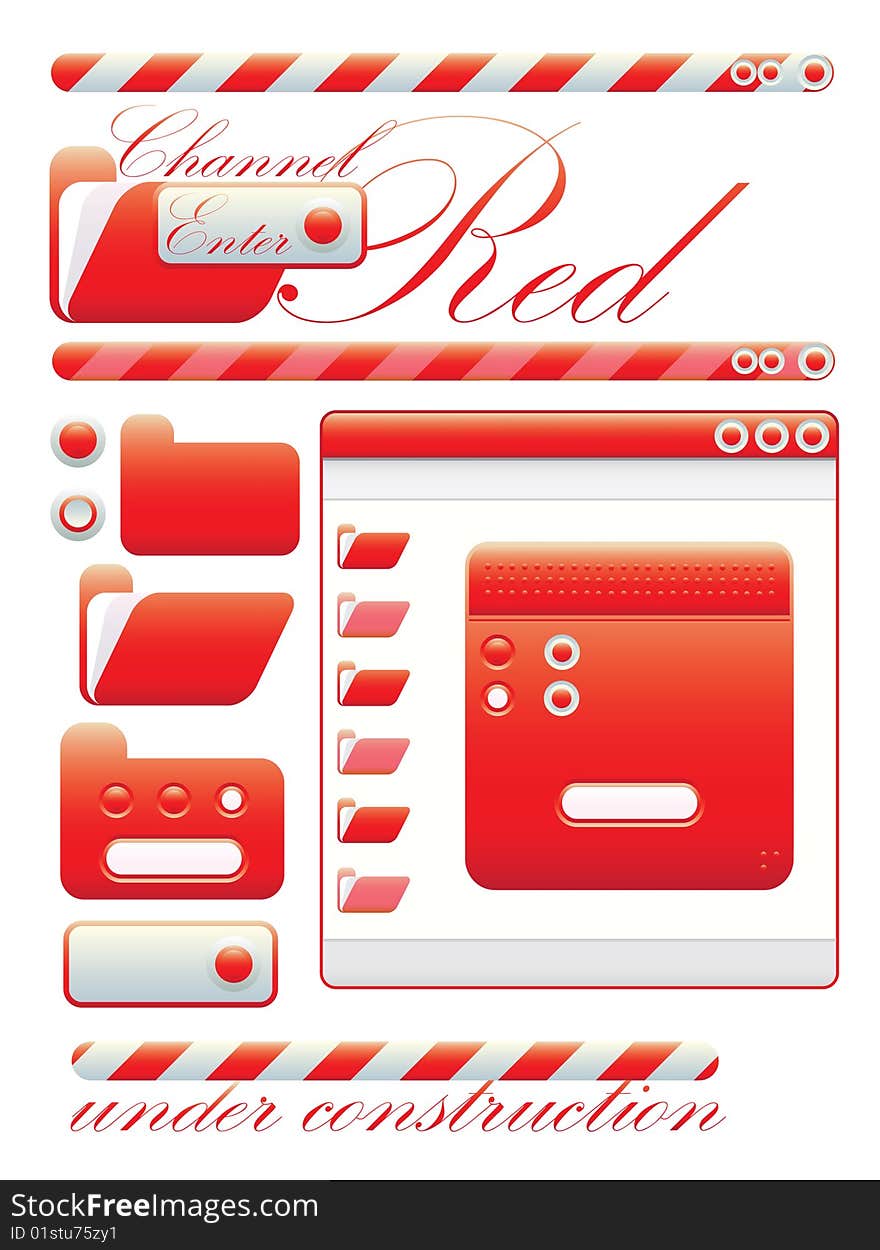 Web graphic interface red channel