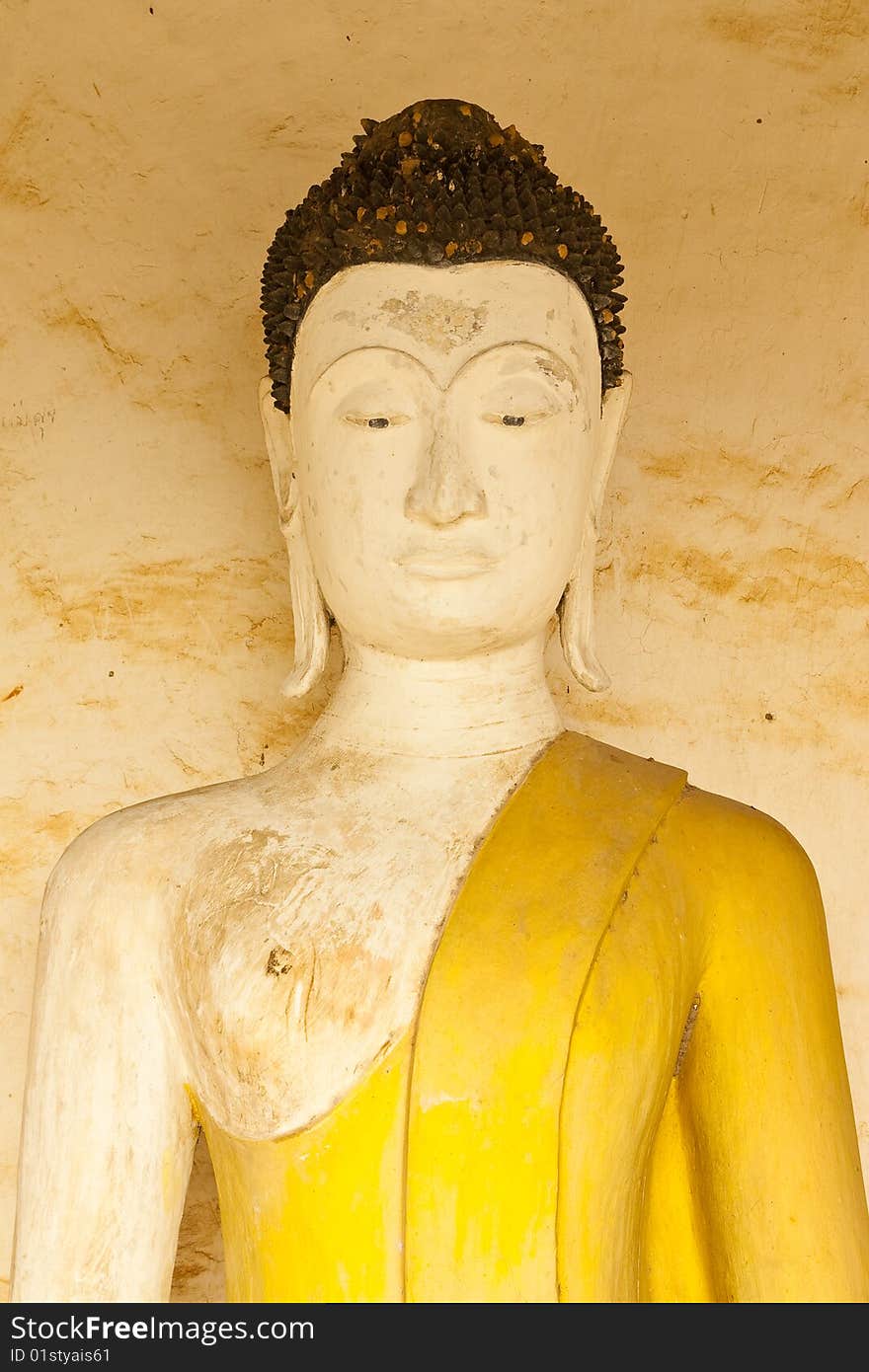 Very old Buddha statue, Thailand