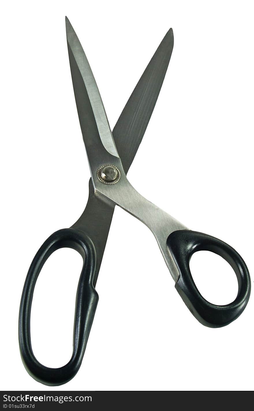 Scissors on white