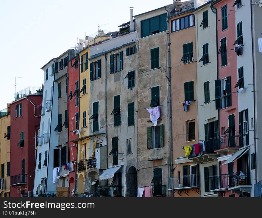 Scenic view of portovenere italy