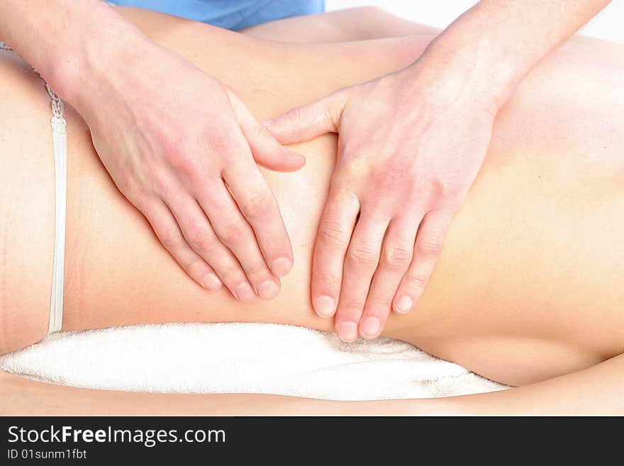 Spine Massage Close-up