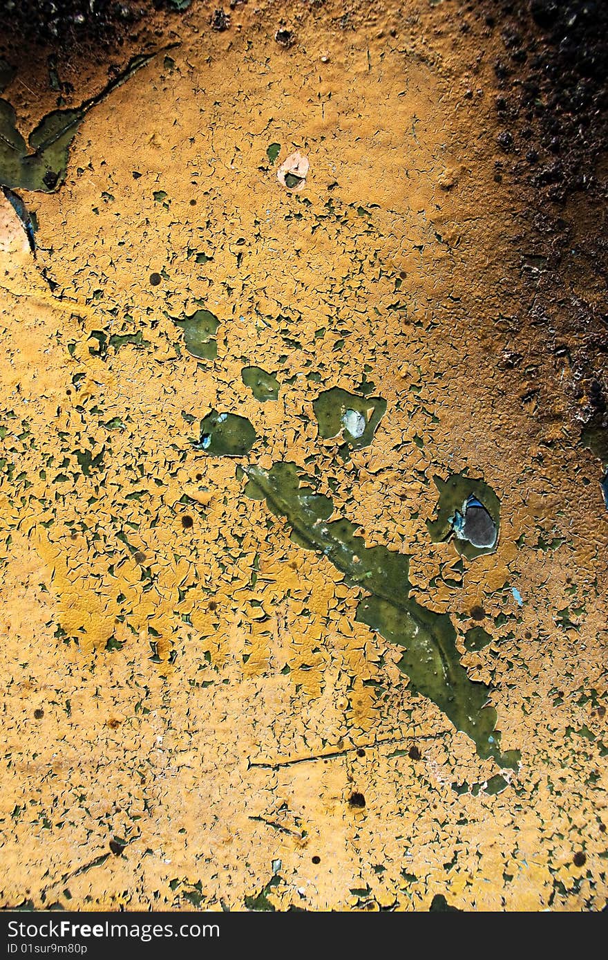 Abstract grunge background from weathered painted, stained, scratched and burned surface of metal. Abstract grunge background from weathered painted, stained, scratched and burned surface of metal