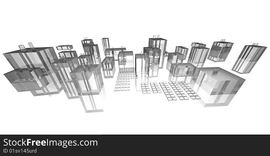 Glass cubes background, ready to use for designers and publishers.