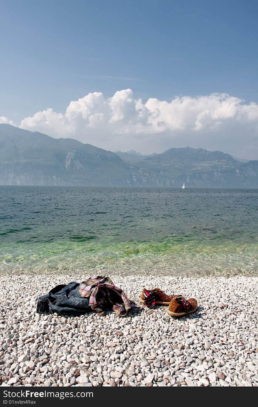 Beach On A Lake