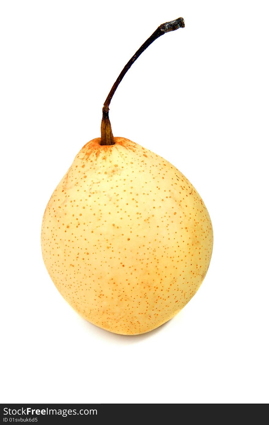 Chinese pear isolated over a white background