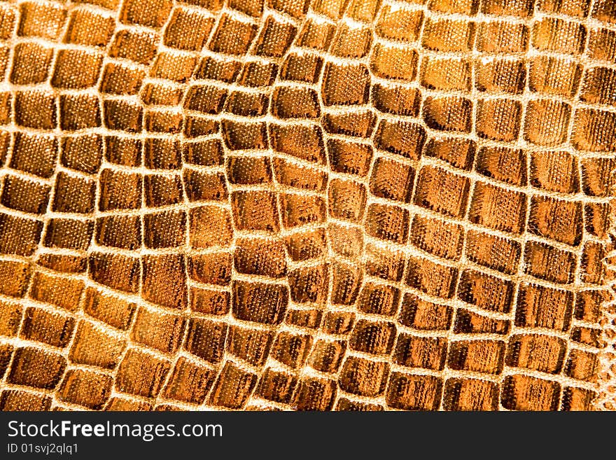 Golden leather texture as a background