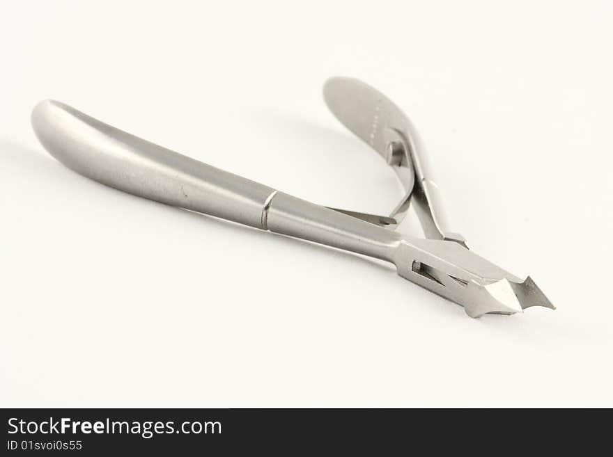 A nipper used by pedicure or manicure. A nipper used by pedicure or manicure