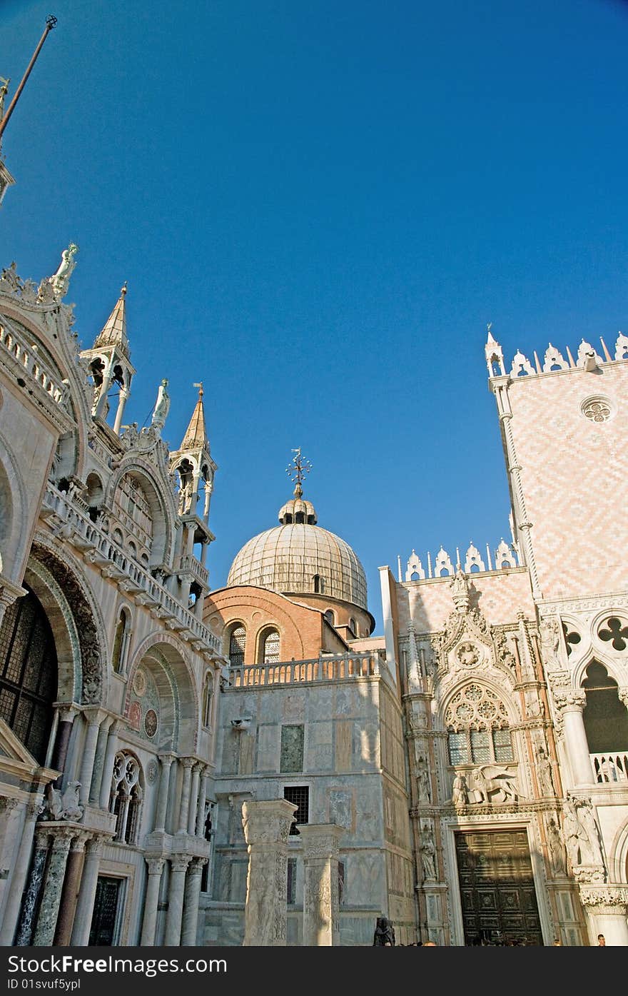 The great church of st marks in venice in italy. The great church of st marks in venice in italy