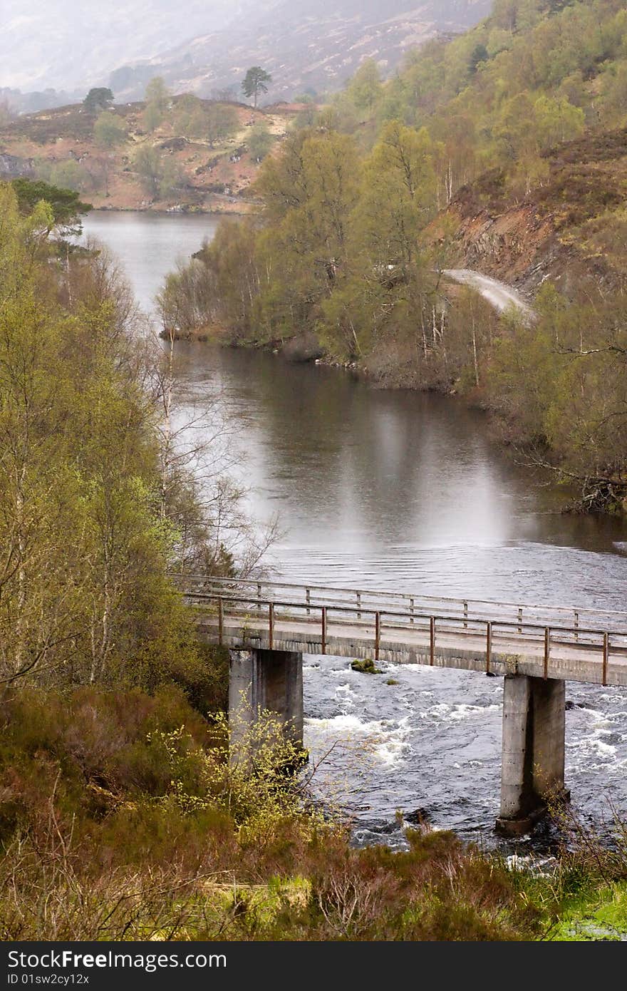 Glenn Affric valley in scotland