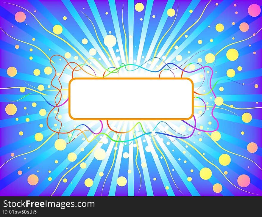 Abstract Funny Rainbow Background