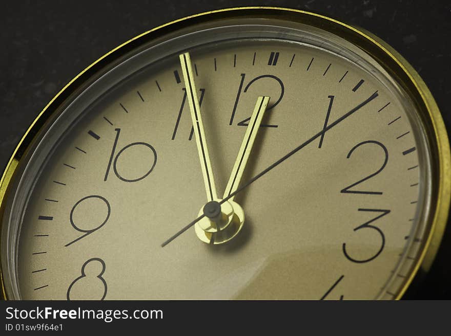 Foto of a clock face symbolizing time passing by. Foto of a clock face symbolizing time passing by.