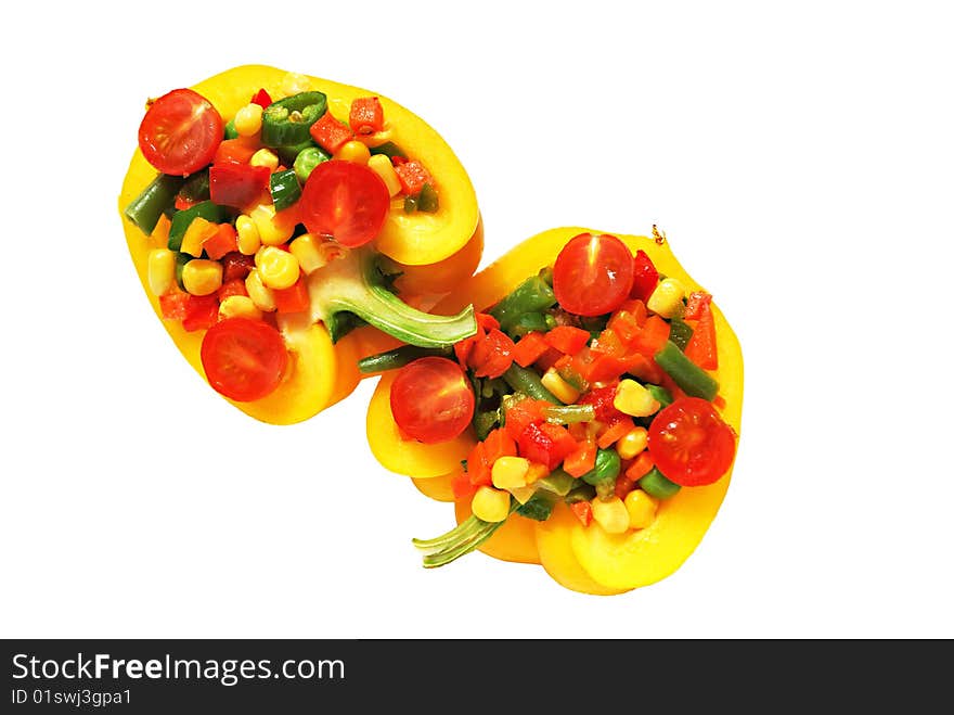 Peppers with vegetables