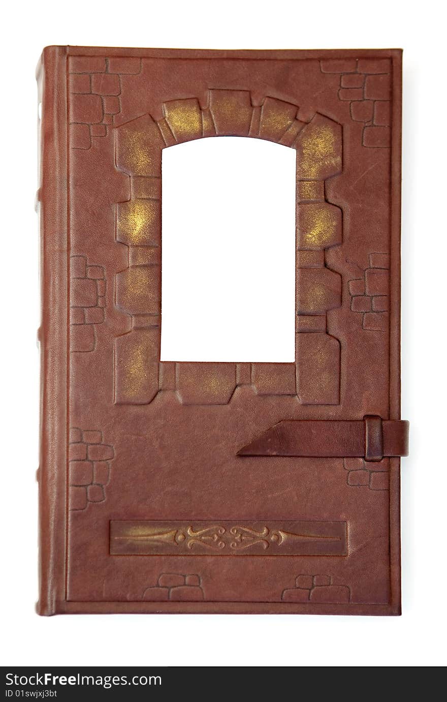 Leather notebook for cards