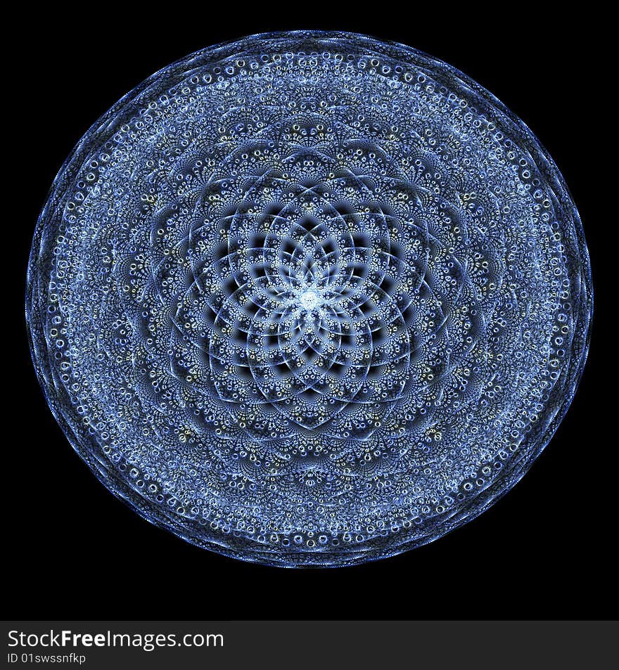 Blue Doily