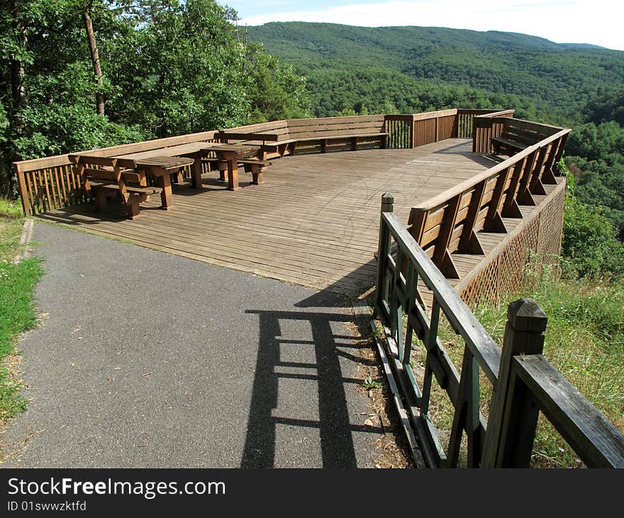 Scenic Mountain Overlook Deck