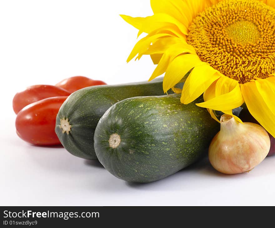 Fresh tasty vegetables still-life.