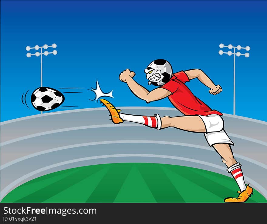 Soccer Player Cartoon