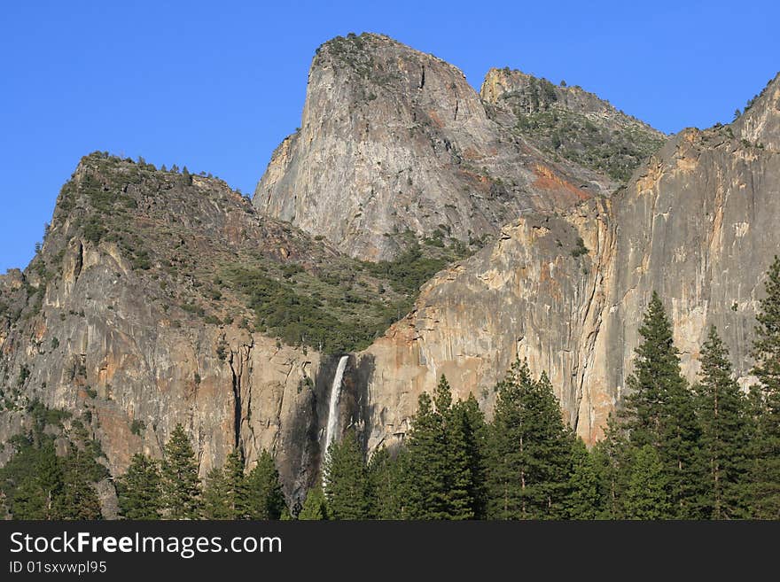 Waterfall in Yosemite National Park, California