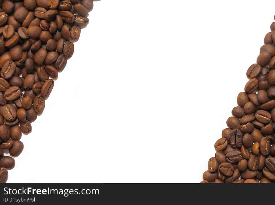 Close up of the aromatic coffee beans