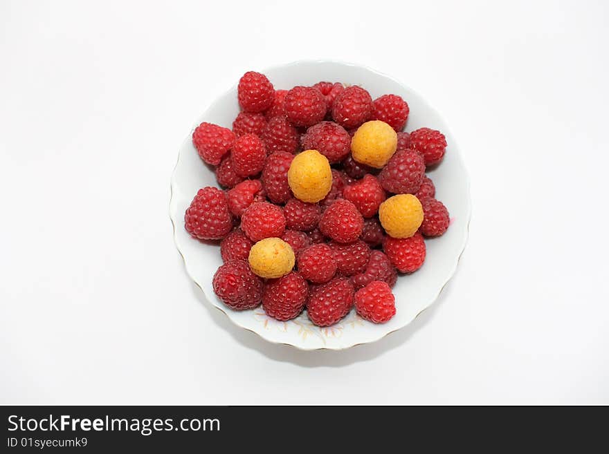 Fresh raspberries