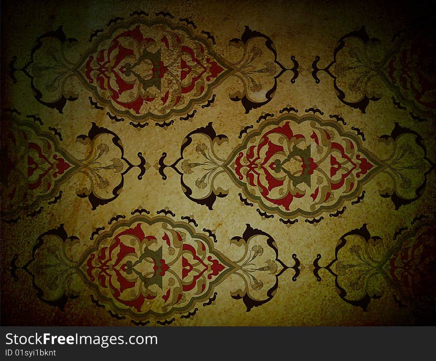 Traditional Ottoman Turkish Seamless Tile Design