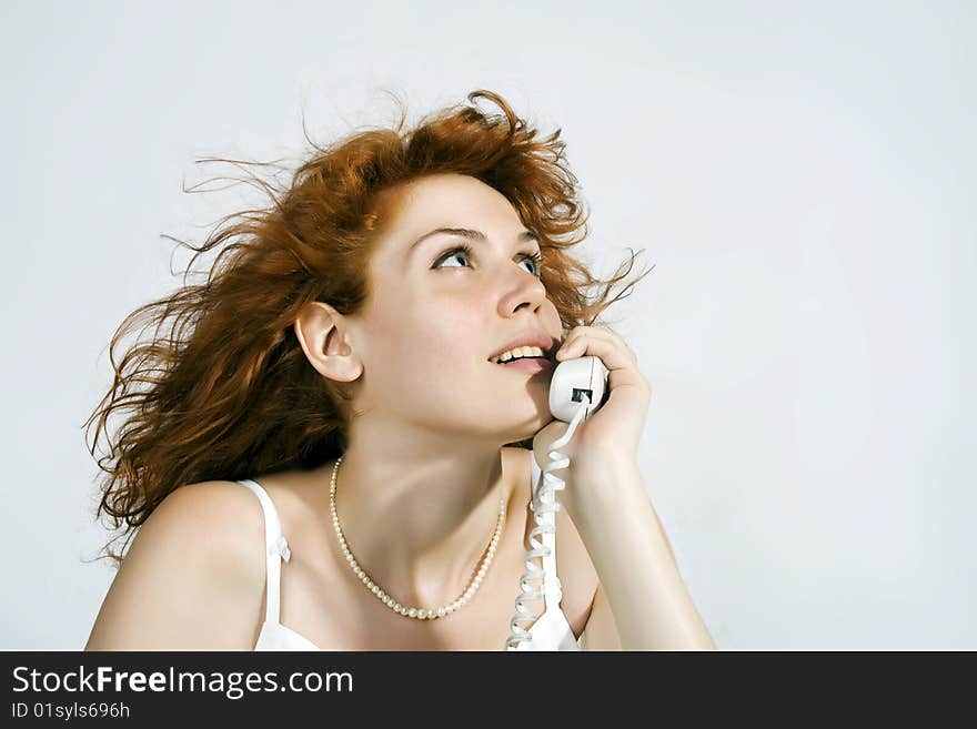 Portrait of a happy young woman. Portrait of a happy young woman