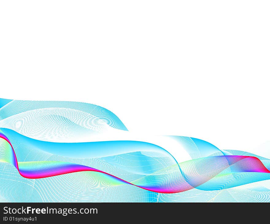 Abstract background, vector, stylized waves, place for text