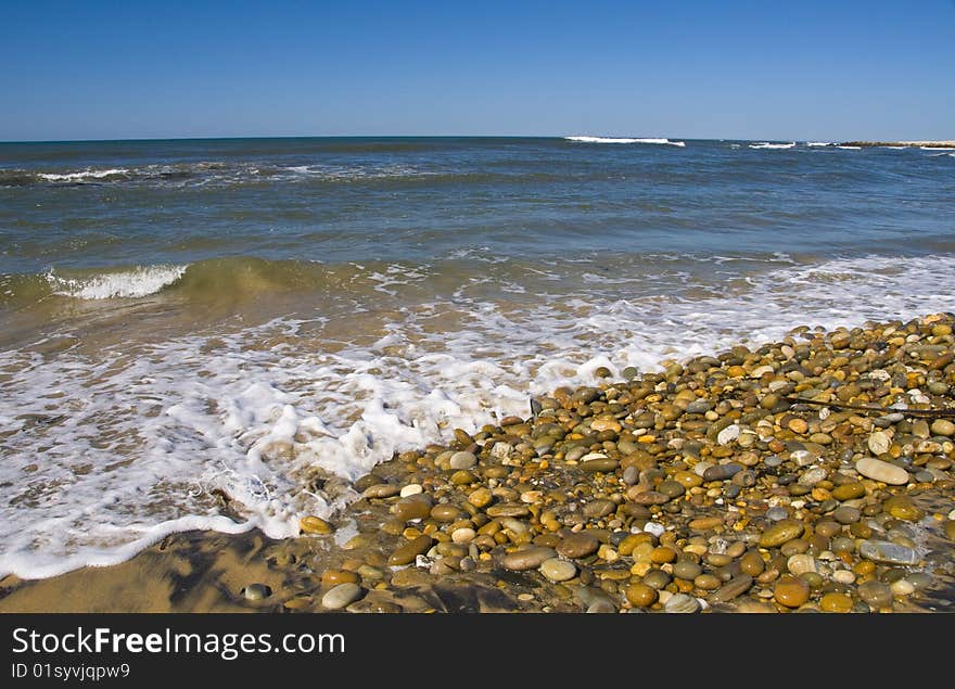 Beach and waves