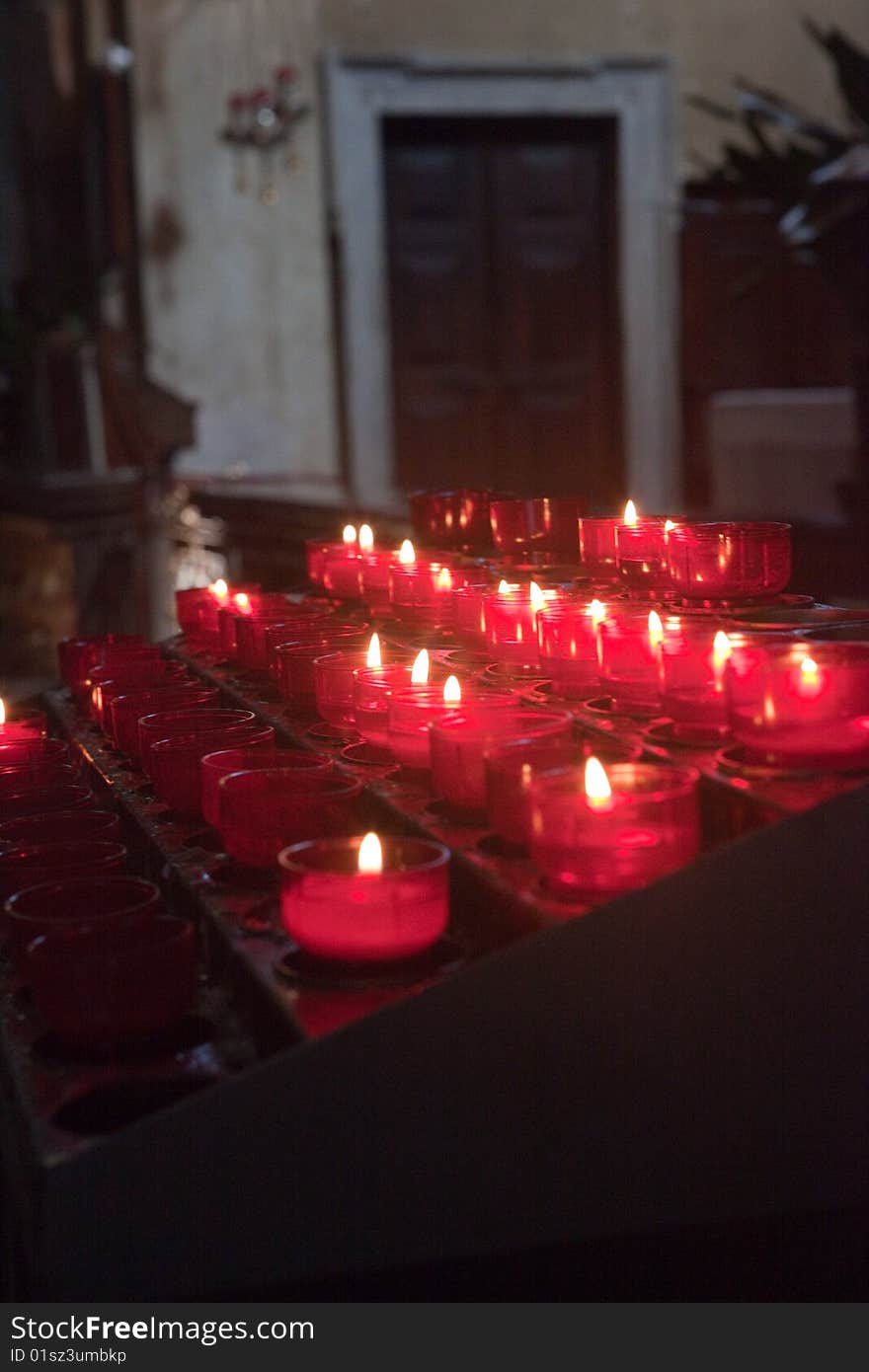 Candle in a Church